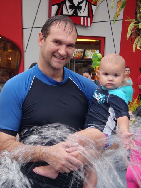 At the water Park with Dad