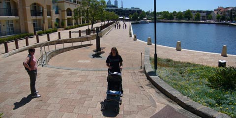 Mum, Aunty Lorna and I at East Perth