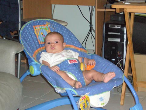 Tegan sitting in chair