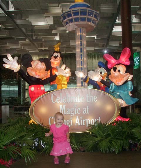 At Terminal 3 with Mickey Mouse and friends