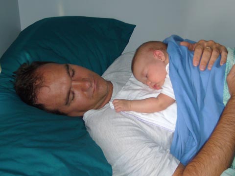 Daddy and I sleeping