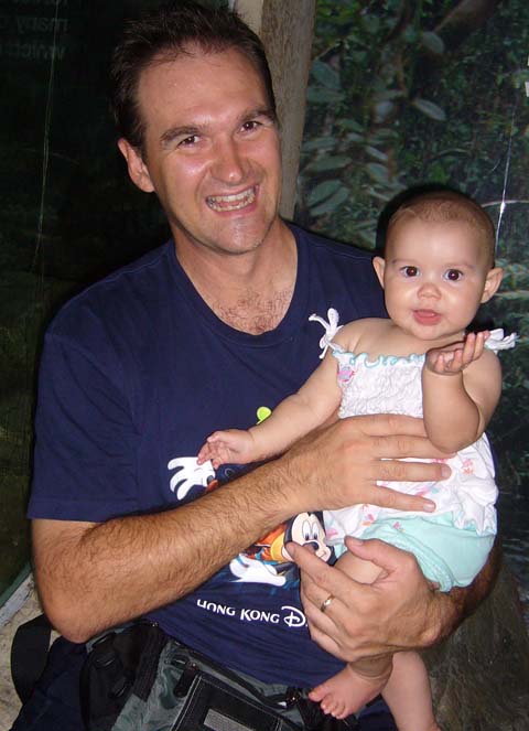 With Daddy at the zoo